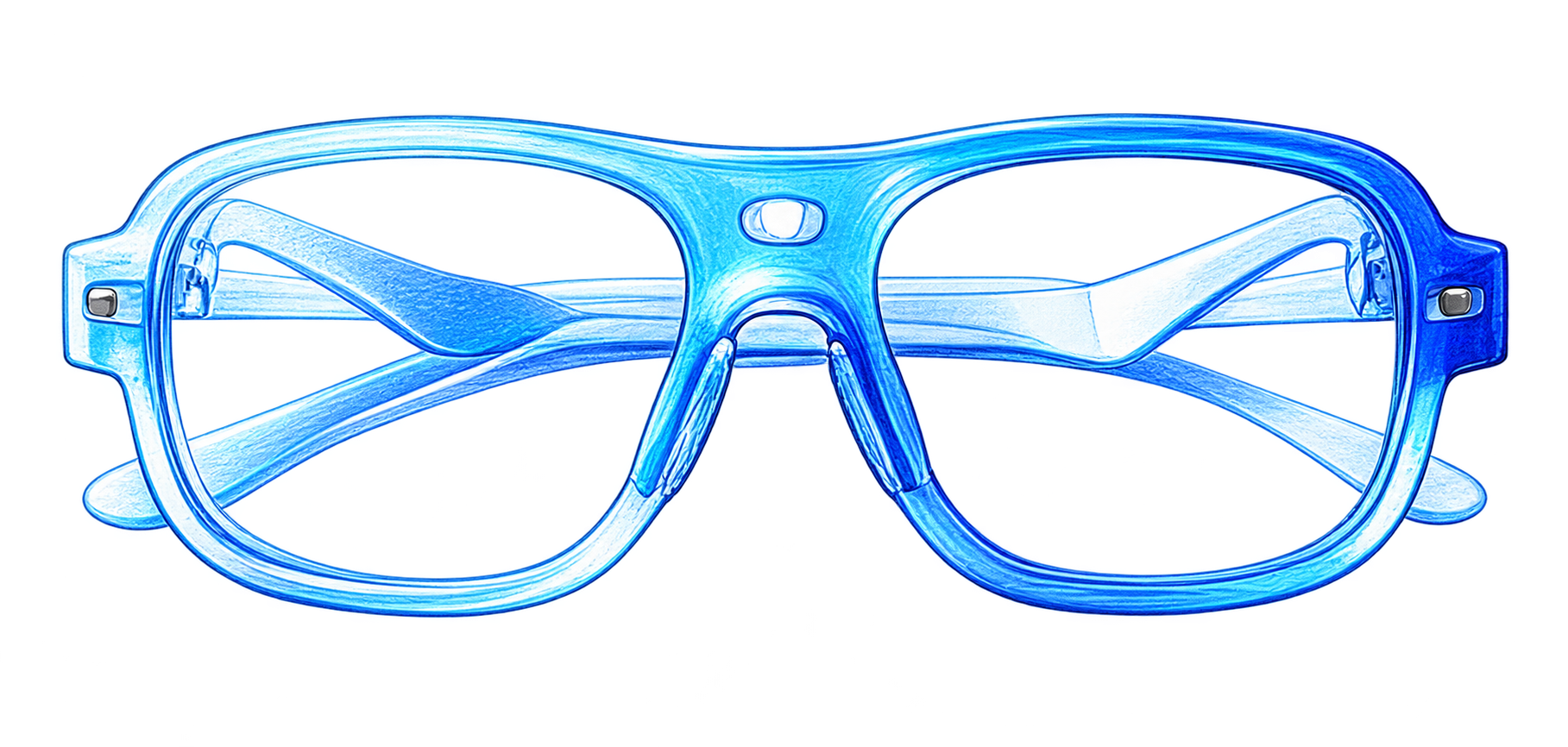 Blue smart glasses